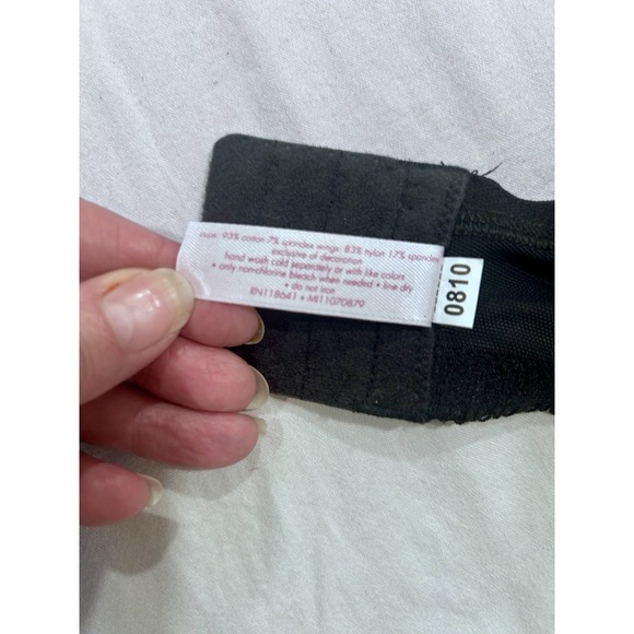 Cacique Sequin Cami Bra Sz 40D Black NWT Sexy Valentines - Picture 4 of 5